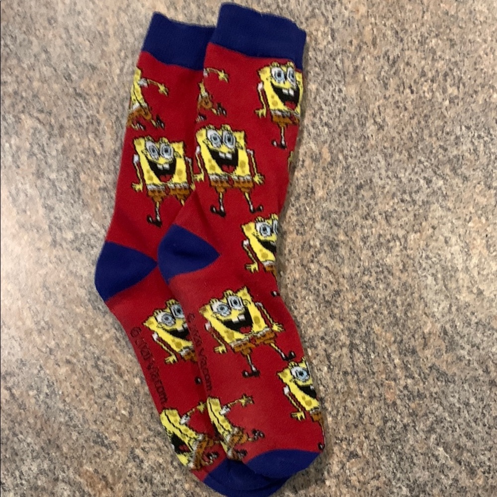 SpongeBob SquarePants Red and Blue Socks